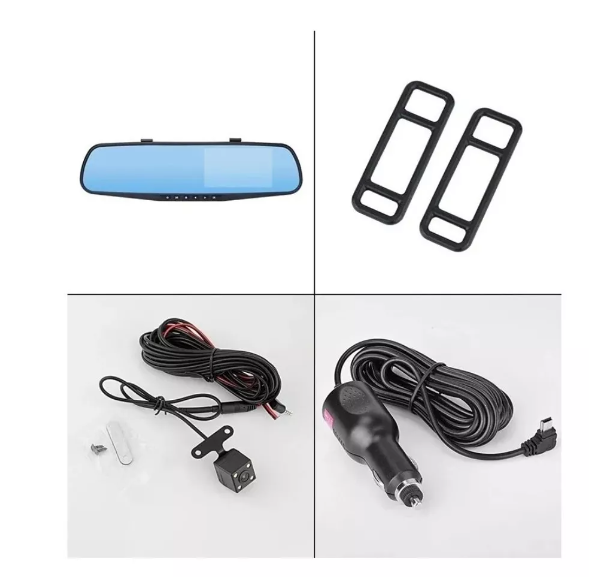 Espejo Retrovi 4.3 PuLG Doble Cámara