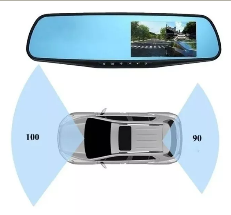 Espejo Retrovi 4.3 PuLG Doble Cámara